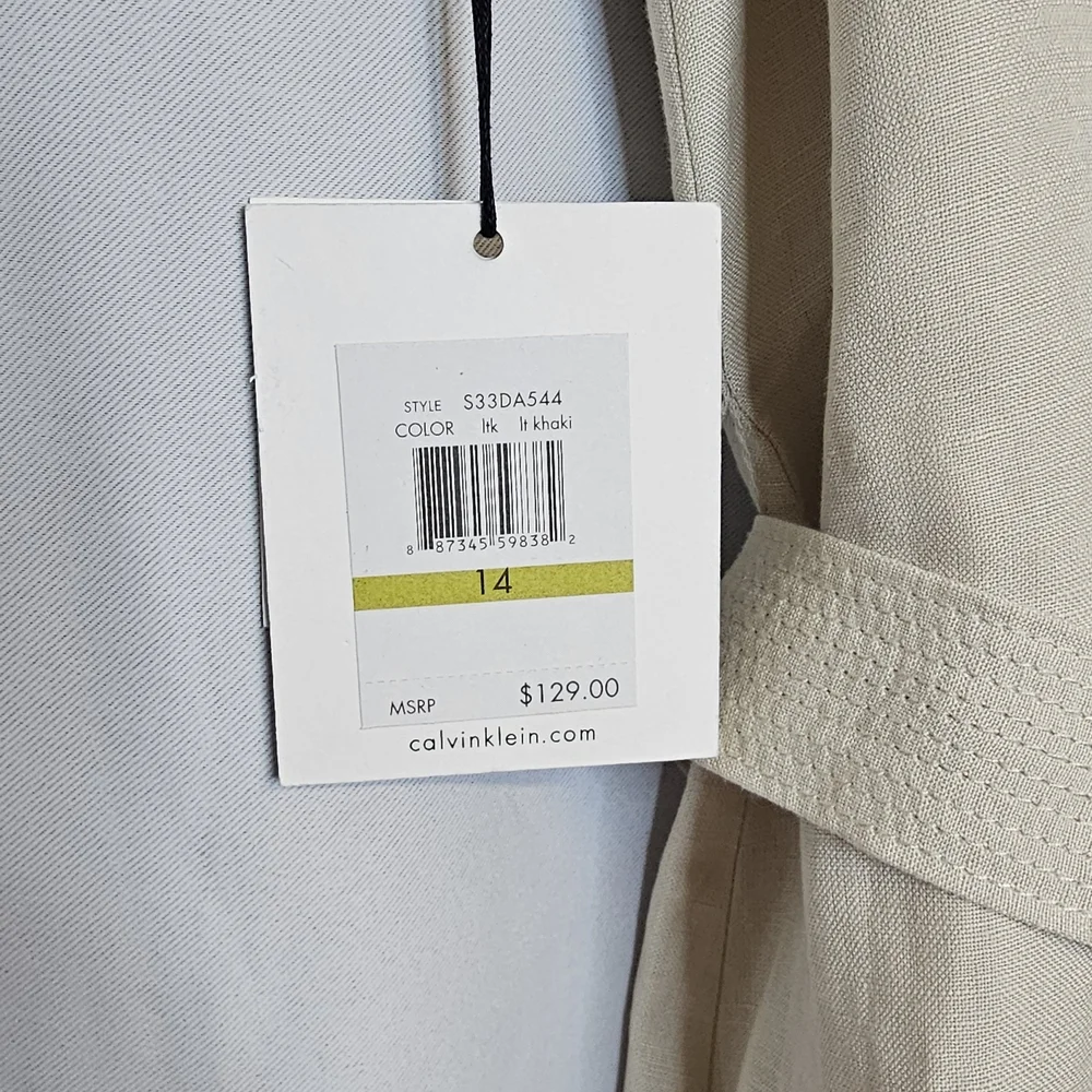 Calvin Klein Cream Sleeveless Dress - Picture 4 of 10